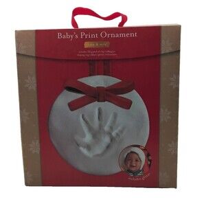Kate & Milo Baby's Hand or Foot Print Ornament New Christmas Baby's first Gift